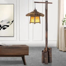 GobekUsa Bamboo Weave Floor Lamp | Retro Design for Zen Living Room & Study