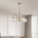 GobekUsa Glass LED Chandelier: Retro Bauhaus Design for Living Room, Bedroom, Kitchen, or Dining Table