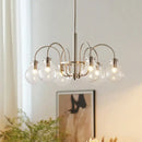 GobekUsa Glass LED Chandelier: Retro Bauhaus Design for Living Room, Bedroom, Kitchen, or Dining Table