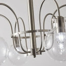 GobekUsa Glass LED Chandelier: Retro Bauhaus Design for Living Room, Bedroom, Kitchen, or Dining Table