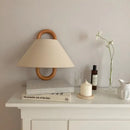 GobekUsa Beech Wood Wall Lamp: Retro Wabi-Sabi Style for Bedroom, Living Room, and Porch