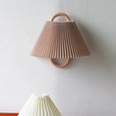 GobekUsa Beech Wood Wall Lamp: Retro Wabi-Sabi Style for Bedroom, Living Room, and Porch