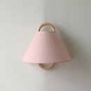 GobekUsa Beech Wood Wall Lamp: Retro Wabi-Sabi Style for Bedroom, Living Room, and Porch