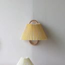 GobekUsa Beech Wood Wall Lamp: Retro Wabi-Sabi Style for Bedroom, Living Room, and Porch