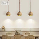 GobekUsa Fruit Shell Bedside Pendant Light, Retro Wabi Sabi Style for Homestay & Bar Counter