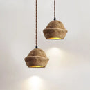 GobekUsa Fruit Shell Bedside Pendant Light, Retro Wabi Sabi Style for Homestay & Bar Counter