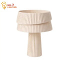 GobekUsa Cream Wind Mushroom Table Lamp LED E27 Retro Atmosphere Decor for Bedroom, Cafe