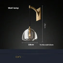 GobekUsa Black Brass Retro Crystal Copper LED Ceiling Pendant for Home Lighting