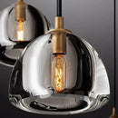 GobekUsa Black Brass Retro Crystal Copper LED Ceiling Pendant for Home Lighting