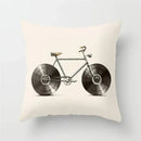 Retro black camera print cushion cover living room decor by Decorbites