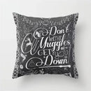 Retro black camera print cushion cover living room decor by Decorbites