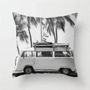 Retro black camera print cushion cover living room decor by Decorbites