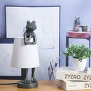 GobekUsa Frog Resin Desk Lamp: Retro Design LED Bedroom Lighting Fixture
