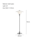 GobekUsa Glass Shade LED Floor Lamp for Living Room, Bedroom - Nordic Minimalist Retro Style