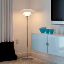 GobekUsa Glass Shade LED Floor Lamp for Living Room, Bedroom - Nordic Minimalist Retro Style