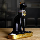 GobekUsa Cat Goddess Candle Holder Resin Statue Retro Figurine Decoration Ornament
