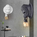 GobekUsa Gorilla Resin Wall Sconce Retro Bedside Lamp Luminaire