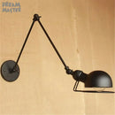 GobekUsa Iron Swing Arm Wall Sconce Light Fixture Set for Home Bar Retro Lighting