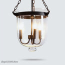 GobekUsa Glass Bucket Pendant Light: Retro LED Dining Room Fixture
