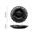GobekUsa Ceramic 4-Grid Dinner Plate - Retro Tableware for Fruits, Snacks, and Desserts