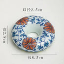 Retro blue & white porcelain teacup tray set dining room decor by Decorbites