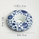 Retro blue & white porcelain teacup tray set dining room decor by Decorbites