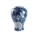 GobekUsa Blue White Porcelain Vase Chinese Retro Flower Arrangement Pot