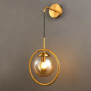 GobekUsa Glass Ball LED Wall Lamp: Nordic Modern Bathroom Mirror Sconce, Retro Decor Lighting