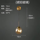 GobekUsa Glass Ball LED Wall Lamp: Nordic Modern Bathroom Mirror Sconce, Retro Decor Lighting