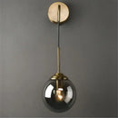 GobekUsa Glass Ball LED Wall Lamp: Nordic Modern Bathroom Mirror Sconce, Retro Decor Lighting