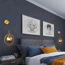 GobekUsa Glass Ball LED Wall Lamp: Nordic Modern Bathroom Mirror Sconce, Retro Decor Lighting