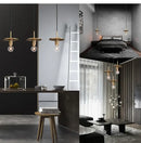 GobekUsa Gold LED Pendant Light – Luxury Nordic Retro Design