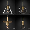 GobekUsa Gold LED Pendant Light – Luxury Nordic Retro Design