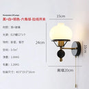 GobekUsa French Wall Lamp, High-end Retro living Room & Bedroom Decor