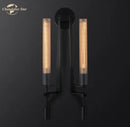 GobekUsa Glass Double Sconce LED Wall Light Retro Fixture Lighting