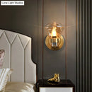 GobekUsa Retro-Style Smoke Gray/Amber Glass Bell Wall Sconce - Brass Wall Mount Light Fixture (1 bulb)"