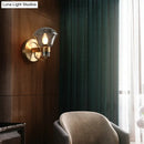 GobekUsa Retro-Style Smoke Gray/Amber Glass Bell Wall Sconce - Brass Wall Mount Light Fixture (1 bulb)"