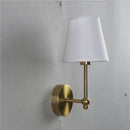 Retro brass & white led retro wall lamp bedroom sconce by Decorbites