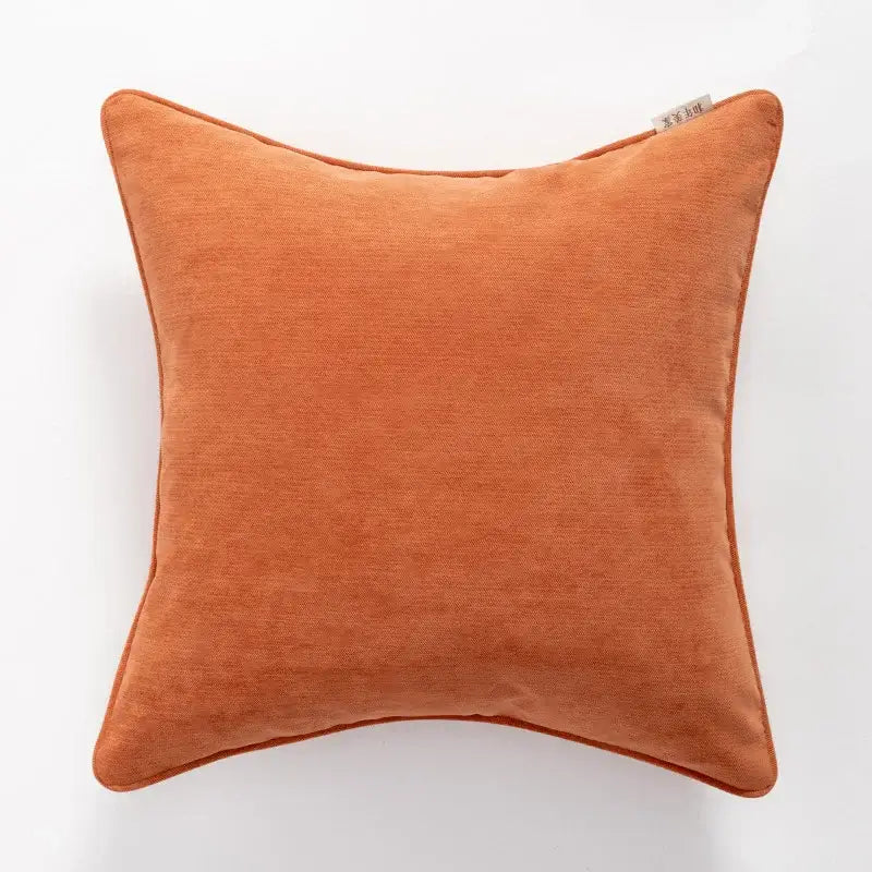 GobekUsa Embroidered Geometry Pillow Case | Brick Red Retro Design | Sofa Cushion Cover, photo 8 of 8