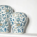 GobekUsa Blue and White Porcelain Ceramic Vase Chinese Retro Style Home Decoration Flowerpot