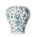 GobekUsa Blue and White Porcelain Ceramic Vase Chinese Retro Style Home Decoration Flowerpot