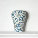 GobekUsa Blue and White Porcelain Ceramic Vase Chinese Retro Style Home Decoration Flowerpot