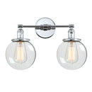 GobekUsa Glass Ball Globe Wall Light for Retro Home Decor - Double Heads E27 Sconce