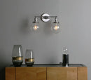 GobekUsa Glass Ball Globe Wall Light for Retro Home Decor - Double Heads E27 Sconce