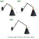 GobekUsa Iron Loft Retro Wall Lamp Sconce Indoor LED Industrial Black Brass