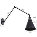 GobekUsa Iron Loft Retro Wall Lamp Sconce Indoor LED Industrial Black Brass