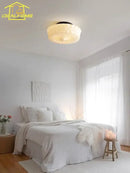 GobekUsa Cream Glass LED Ceiling Light Retro Medieval Style Home Decor