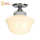 GobekUsa Cream Glass Pendant Lights LED E27 Retro Hanging Lamp for Bedroom, Kitchen, Restaurant