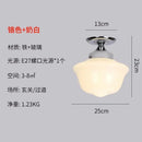 GobekUsa Cream Glass Pendant Lights LED E27 Retro Hanging Lamp for Bedroom, Kitchen, Restaurant