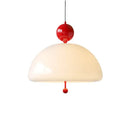 GobekUsa Cream Glass Retro Pendant Light for Living Room, Bedroom, and Tea Room